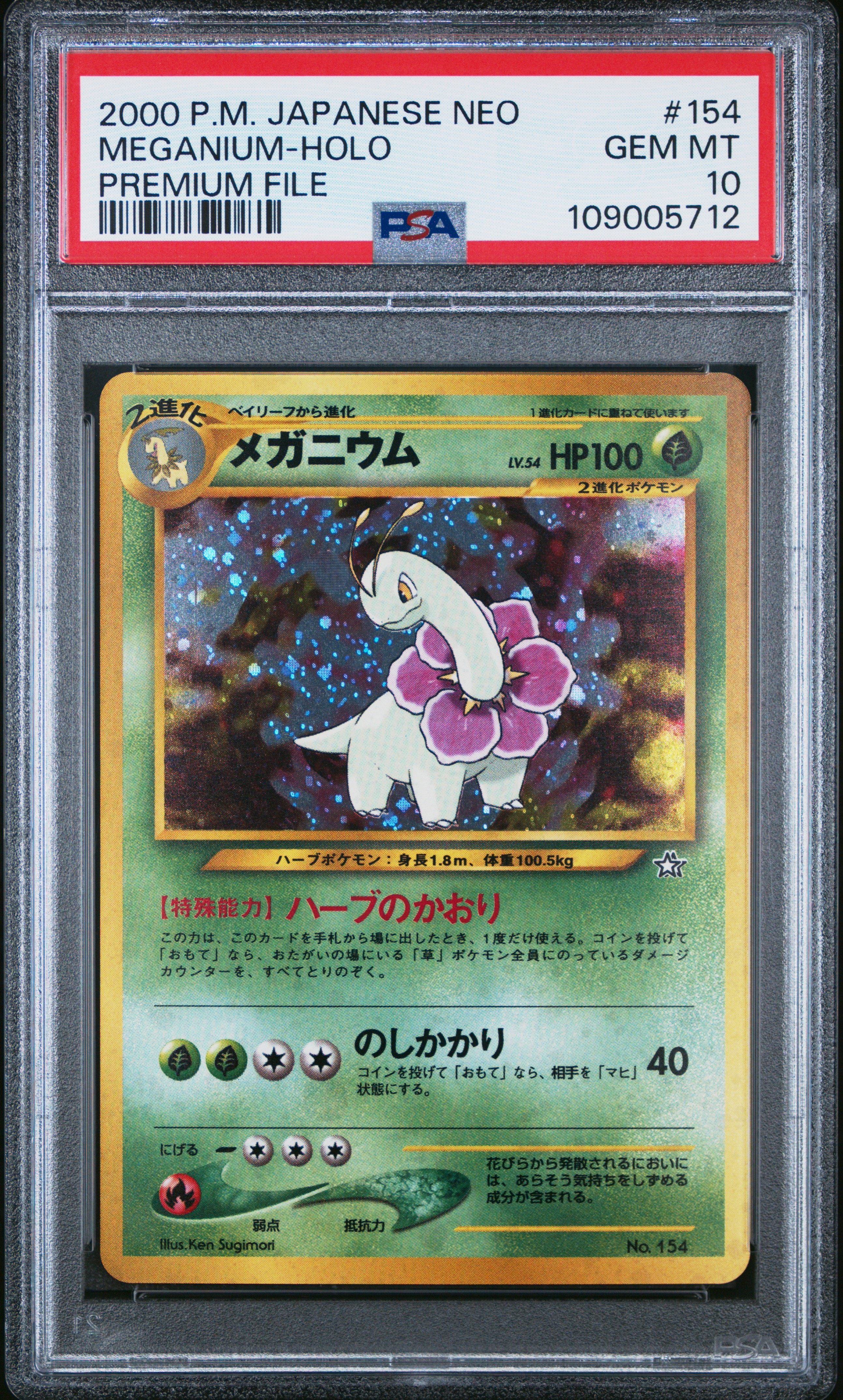 メガニウム : 旧裏 [PRMF-1 No.154](ポケモンカード★neo「プレミアムファイル」)
