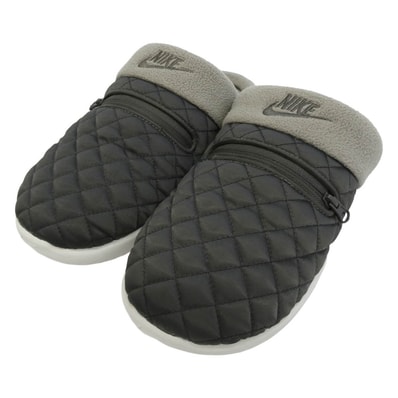 NIKE ナイキ DQ0668-200 Burrow SE バロウ SE フリース切替 キルティング サンダル スリッパ スリッポン ブラック系 26cm【中古】