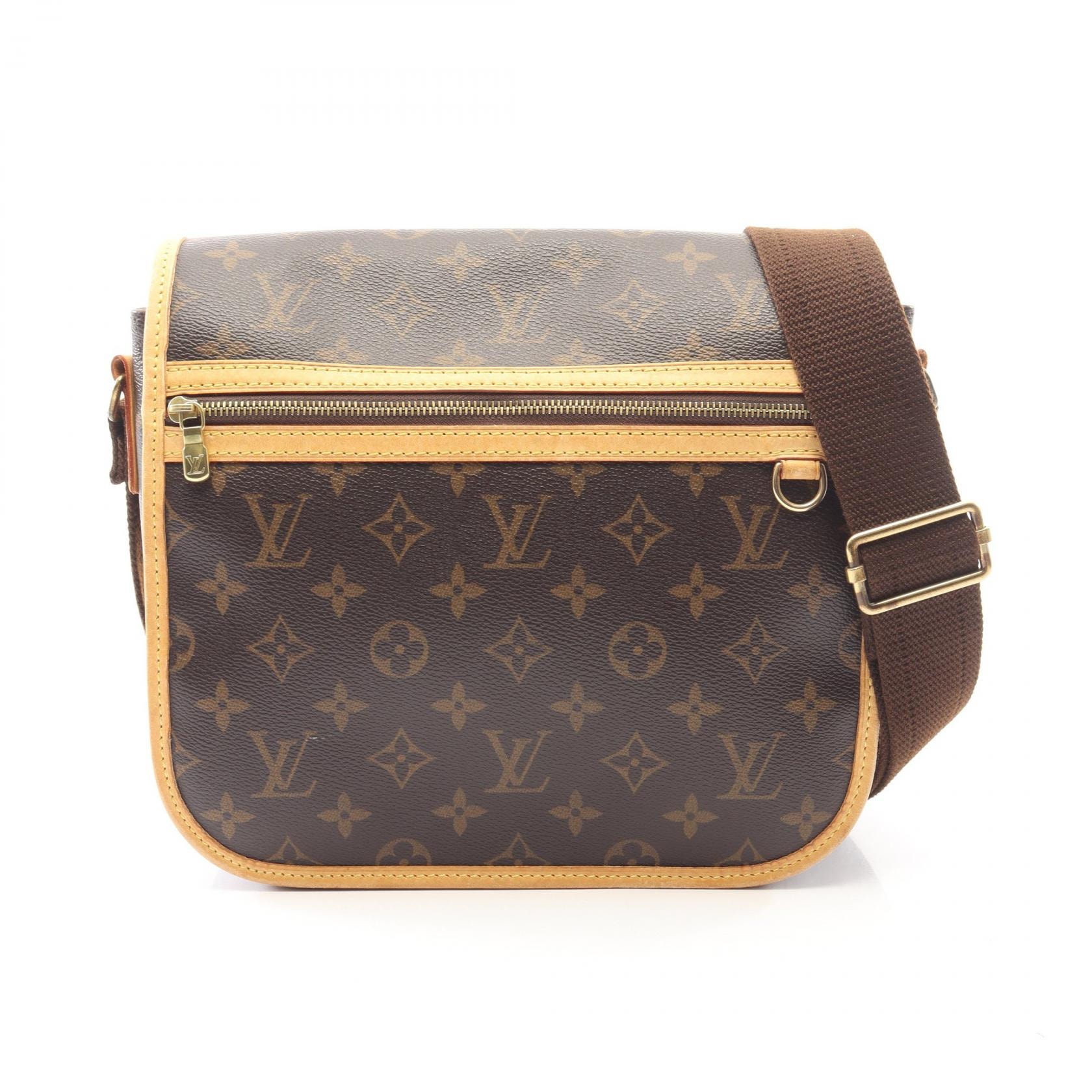 ルイ・ヴィトン LOUIS VUITTON メッセンジャーPM ボスフォール ショルダーバッグ バッグ PVCコーティングキャンバス レザー モノグラム レディース ブラウン系 M40106 【中古】