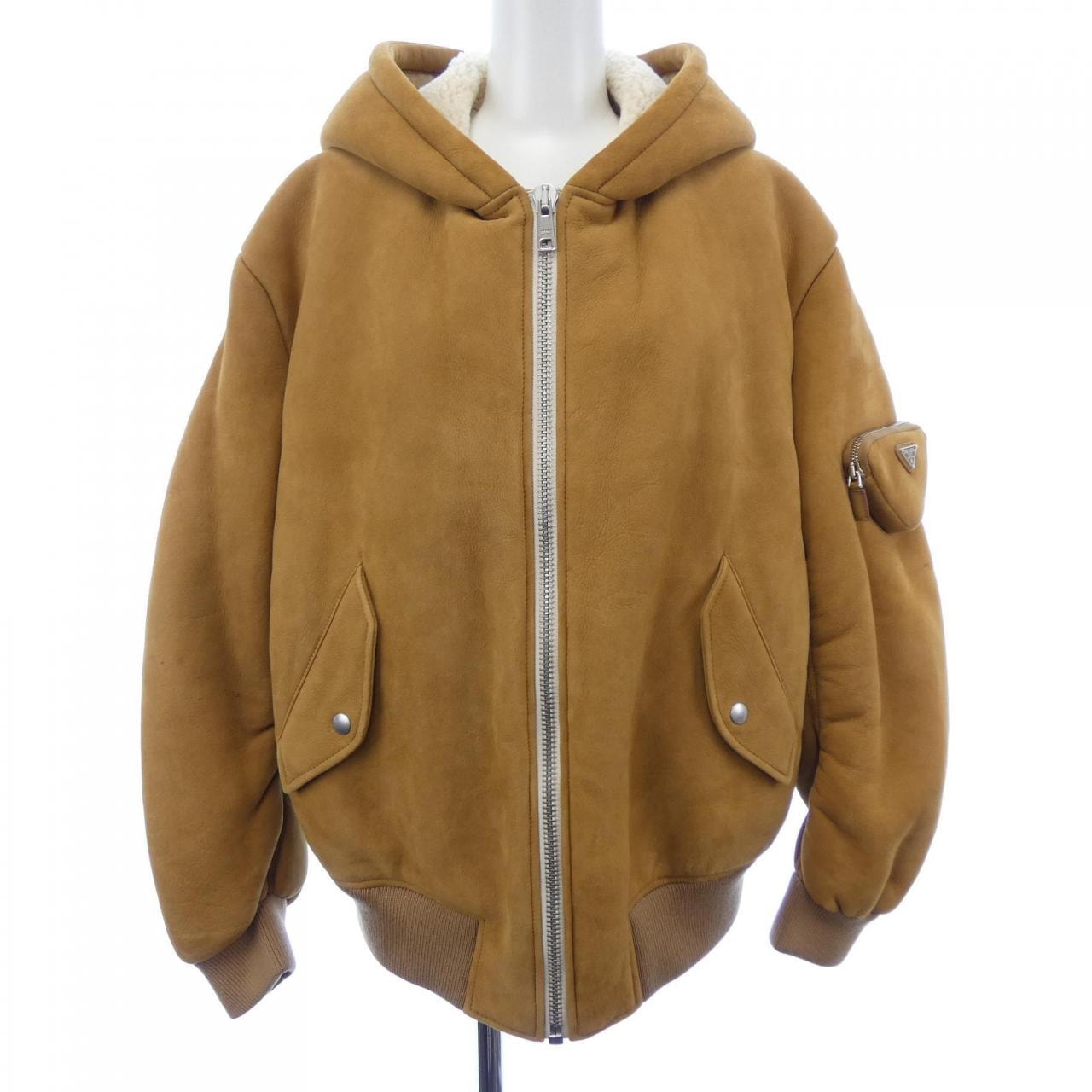 プラダ PRADA トライアングルロゴ 58A086 1ZXR ムートンジャケット