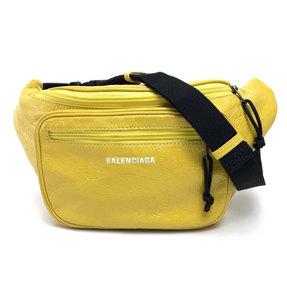 バレンシアガ BALENCIAGA EXPLORER BELT PACK 529550  カバン  ボディバッグ レザー イエロー 未使用