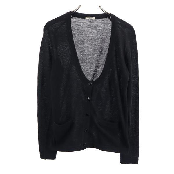 MIUMIU 長袖 カシミヤブレンド カーディガン