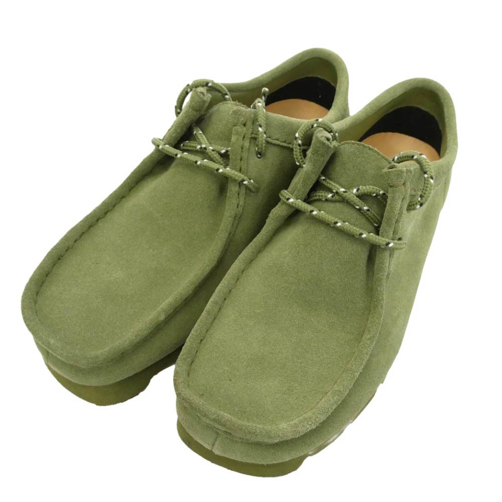 Clarks クラークス 61644744 WALLABEE GTX LODEN GREEN スエード ワラビー ゴアテックス シューズ モスグリーン系 UK6【中古】