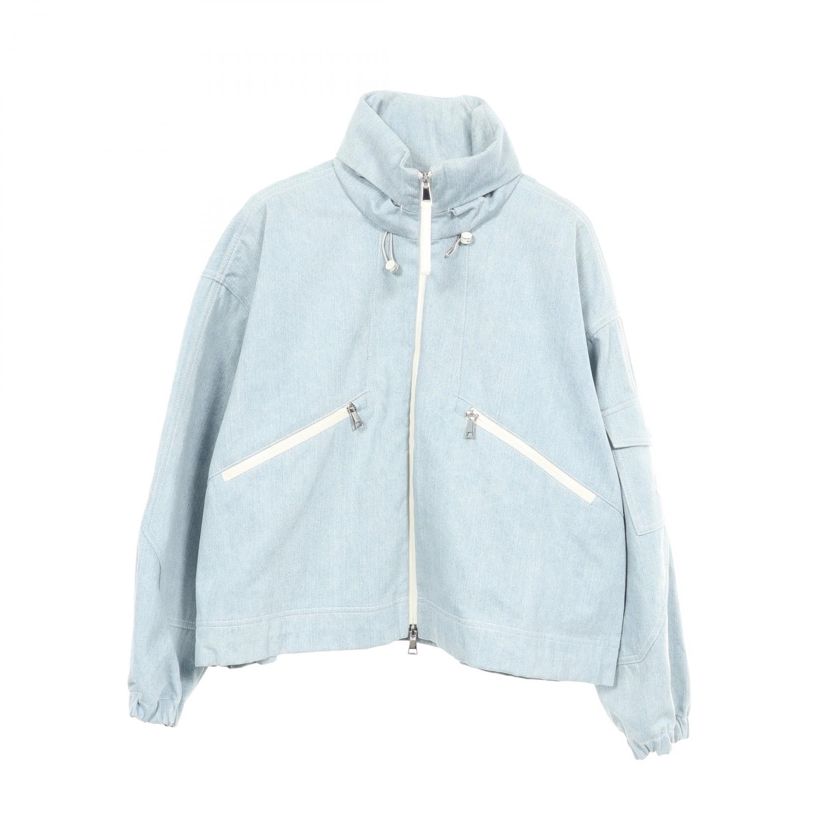 モンクレール MONCLER Severau デニム ブルゾン 衣料品 アウター コットン レディース ブルー系 【中古】