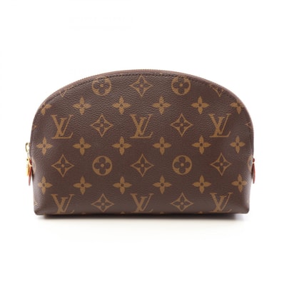 ルイ・ヴィトン LOUIS VUITTON ポシェット コスメティックMM ポーチ バッグ レザー PVC モノグラム レディース ブラウン系 M46579 【中古】