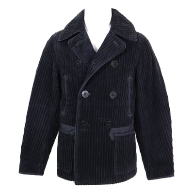 ダブルアールエル 【新品同様/国内正規/25AW】MNRROTW12820144 13スターアンカー刻印 コロゾボタン ダブルブレスト デニムトリム コーデュロイ ピー XS