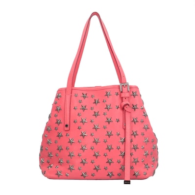 ジミーチュウ ハンドバッグ レザー ピンク レディース JIMMY CHOO 中古