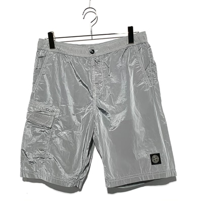 Stone Island B0543 Nylon Metal Garment Dyed Long Swimming Trunk - 22SS "Ice"