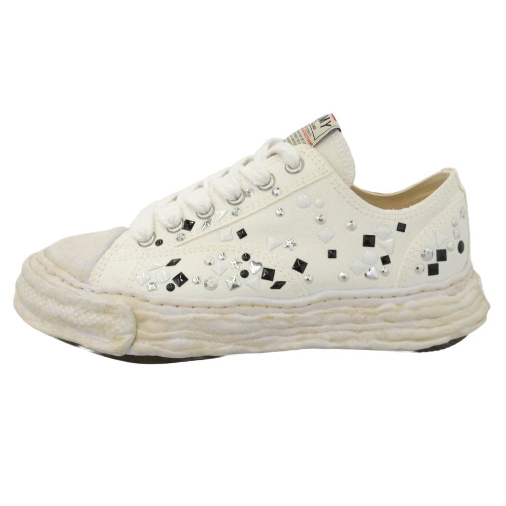 MIHARA YASUHIRO ミハラヤスヒロ A16FW724 PETERSON23 OG Sole Embellished Canvas Low top Sneaker ローカット スニーカー 41【新古品】【未使用】【中古】