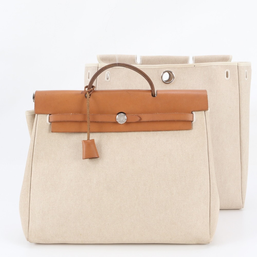 ■美品 エルメスエールバッグ MM 替えバッグ 付 トワルアッシュ