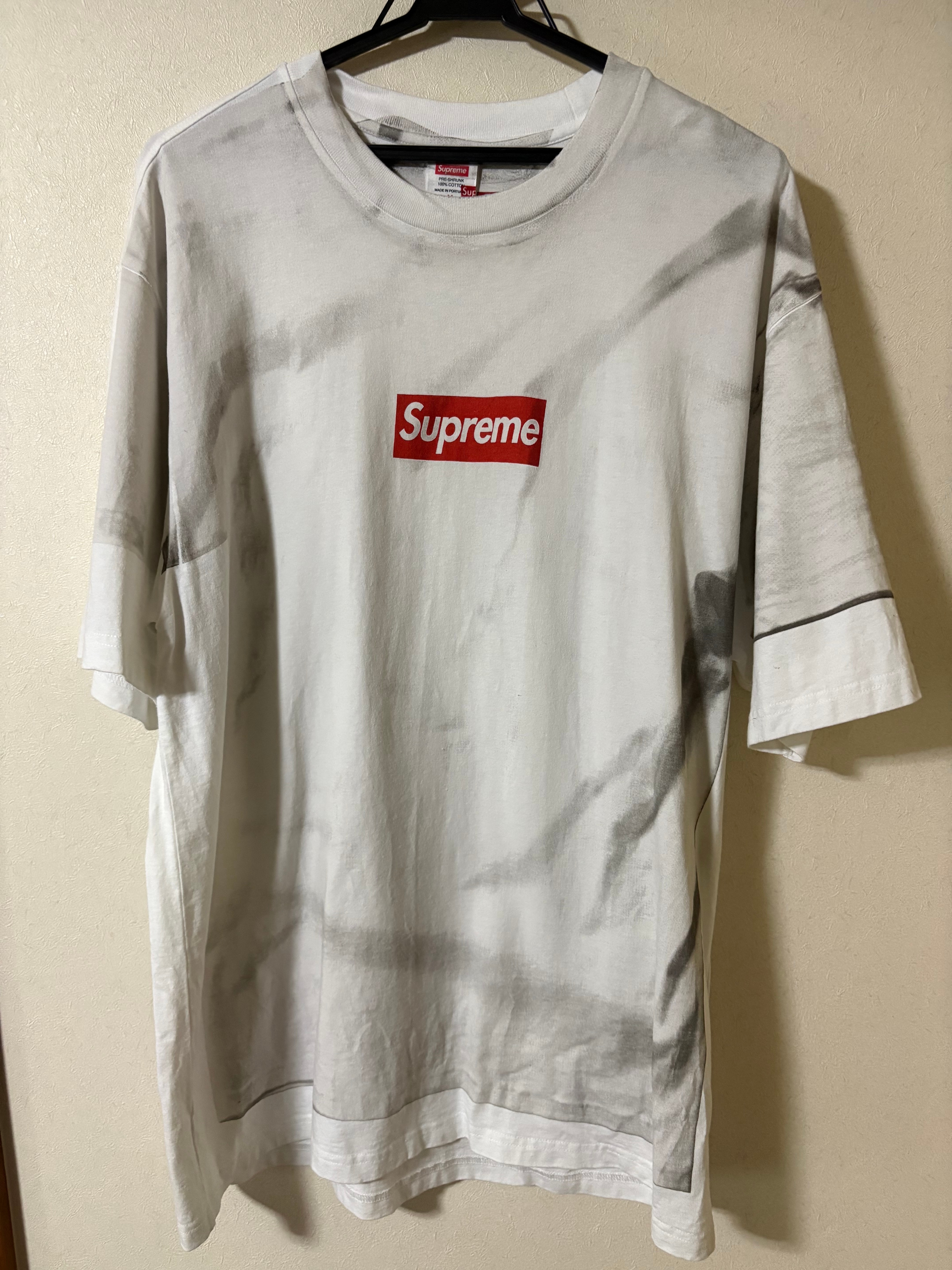 Supreme x MM6 Maison Margiela Box Logo Tee "White"