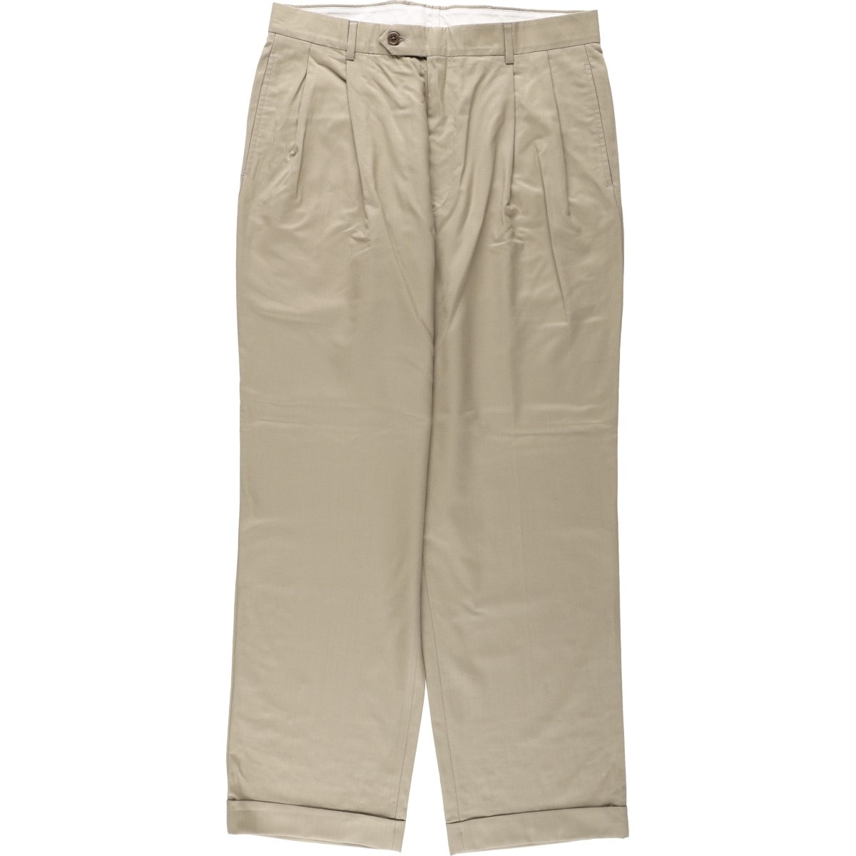 古着 ブルックスブラザーズ Brooks Brothers 346 ツータック ウールパンツ スラックス メンズw32相当/eaa669245