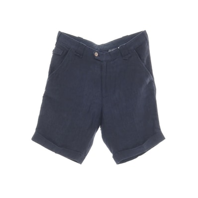 【中古】ポールスミスコレクション PAUL SMITH COLLECTION リネン ショートパンツ ネイビー【サイズL】【メンズ】