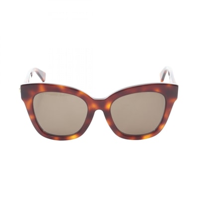 グッチ GUCCI べっ甲柄 サングラス 衣料品 プラスチック レディース ブラウン系 GG0029SA 【新品】