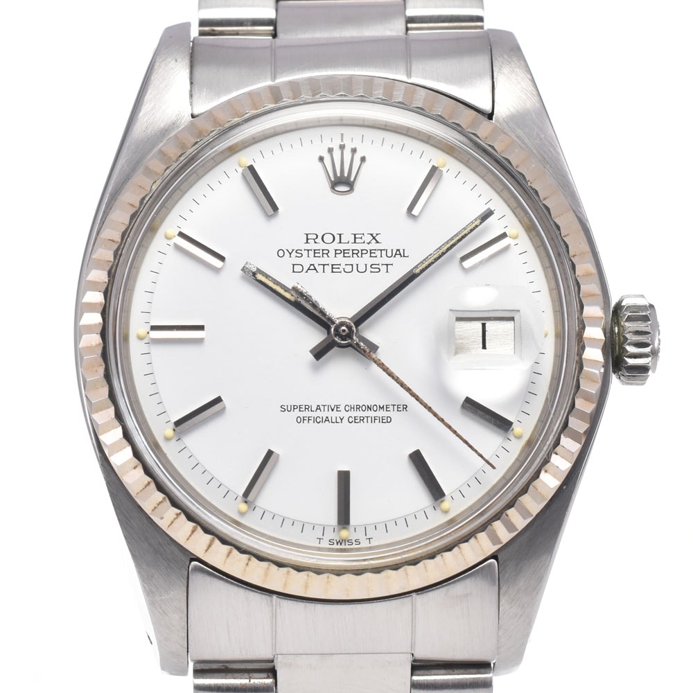 ロレックス ROLEX 1601 ヴィンテージ デイトジャスト Cal.1570 スノーホワイト ホワイト 自動巻き メンズ 良品 腕時計 R#149007