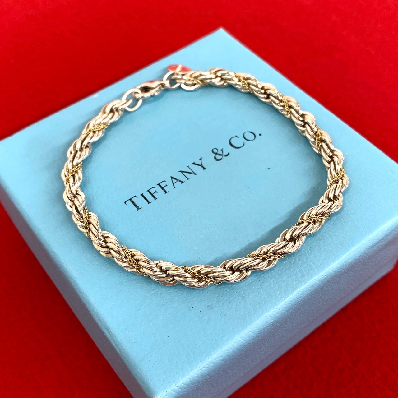 TIFFANY&Co. ティファニー ツイストロープ ブレスレット シルバー925 K18イエローゴールド ブレスレット シルバー
66014