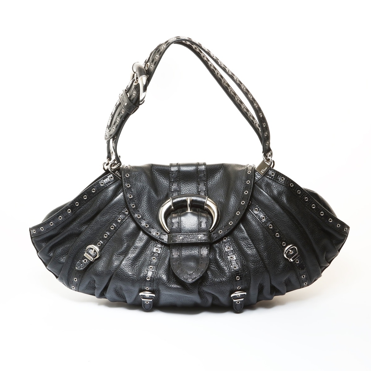 ディオール Dior ガリアーノ期 リザード トリム ショルダーバッグ【中古】