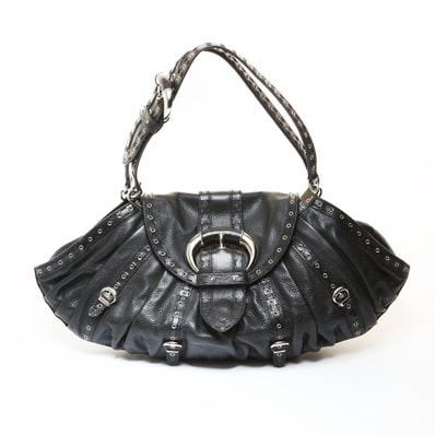 ディオール Dior ガリアーノ期 リザード トリム ショルダーバッグ【中古】