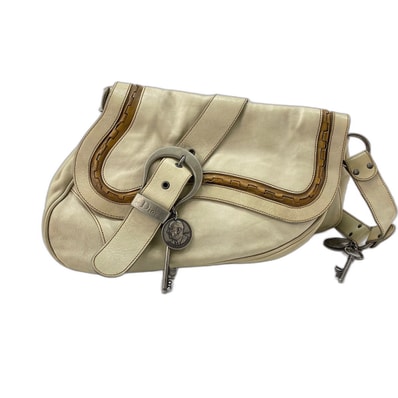 ディオール Dior レザー ガウチョ ショルダーバッグ【中古】