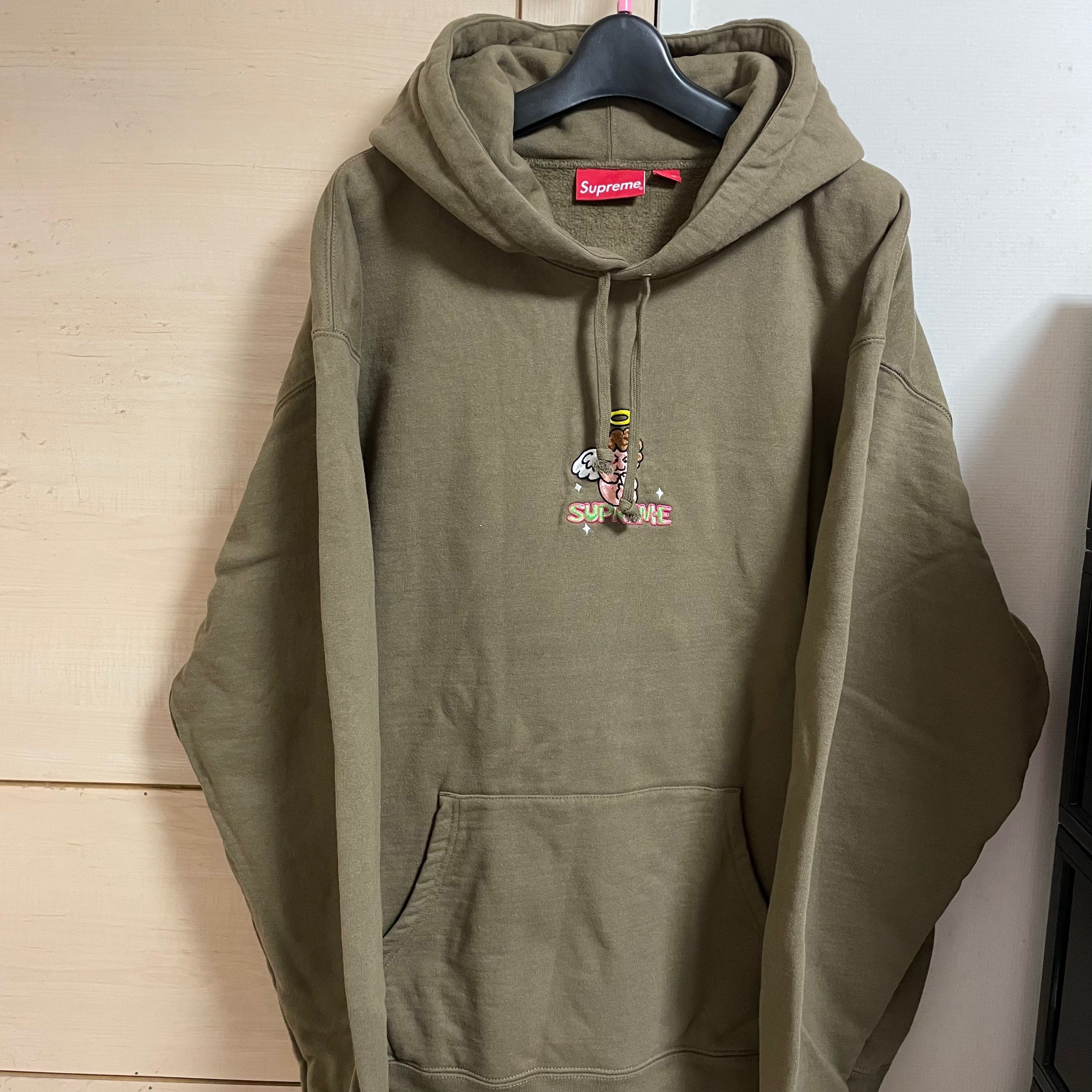 Supreme Angel Hooded Sweatshirt "Olive Brown"