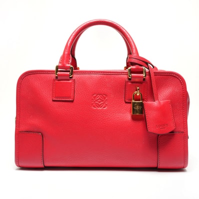 ロエベ LOEWE アマソナ28 レザー アナグラム ハンドバッグ【中古】