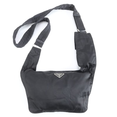 ■美品 プラダ テスート ナイロン三角ロゴショルダーバッグ