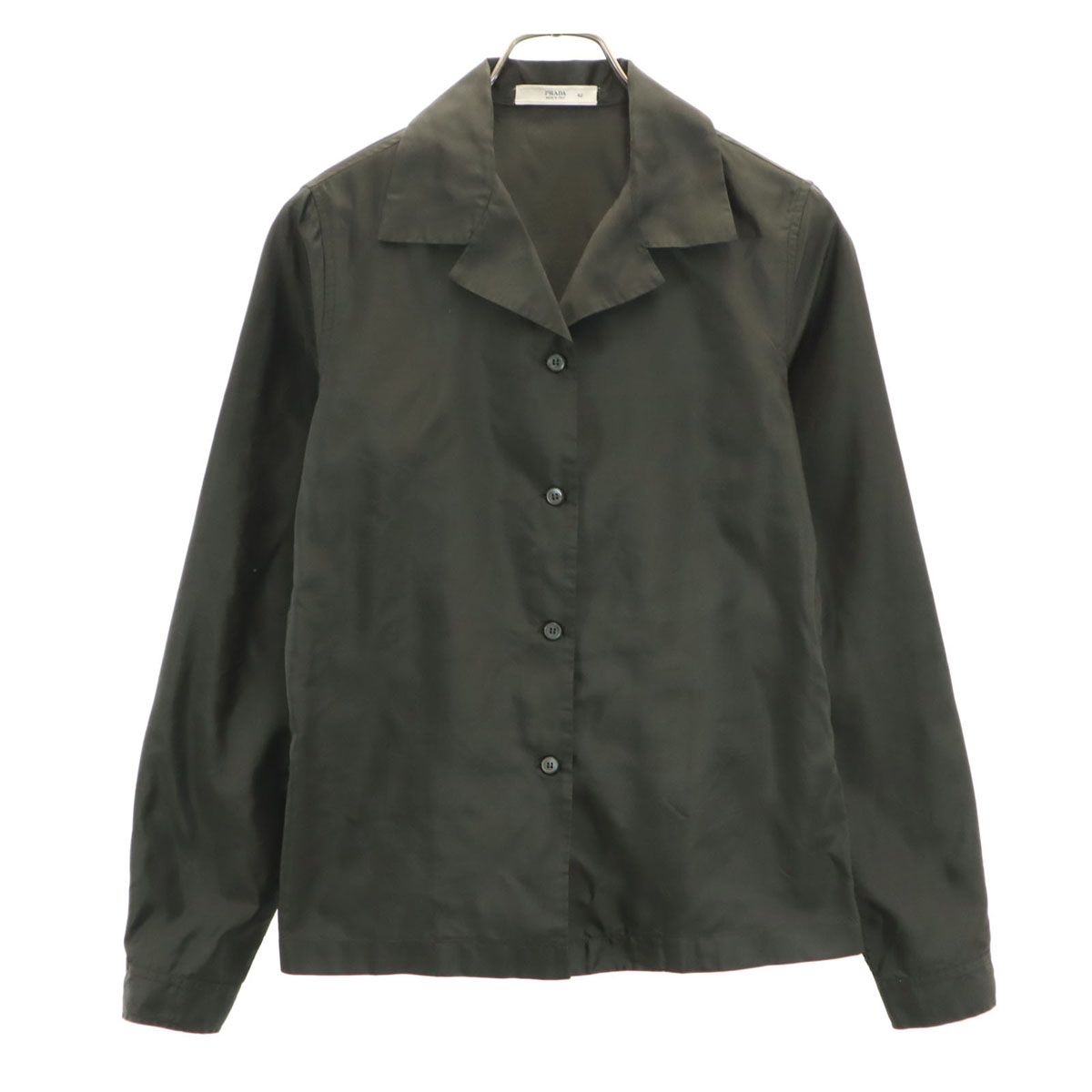 PRADA プラダ 長袖 オープンカラー シャツ