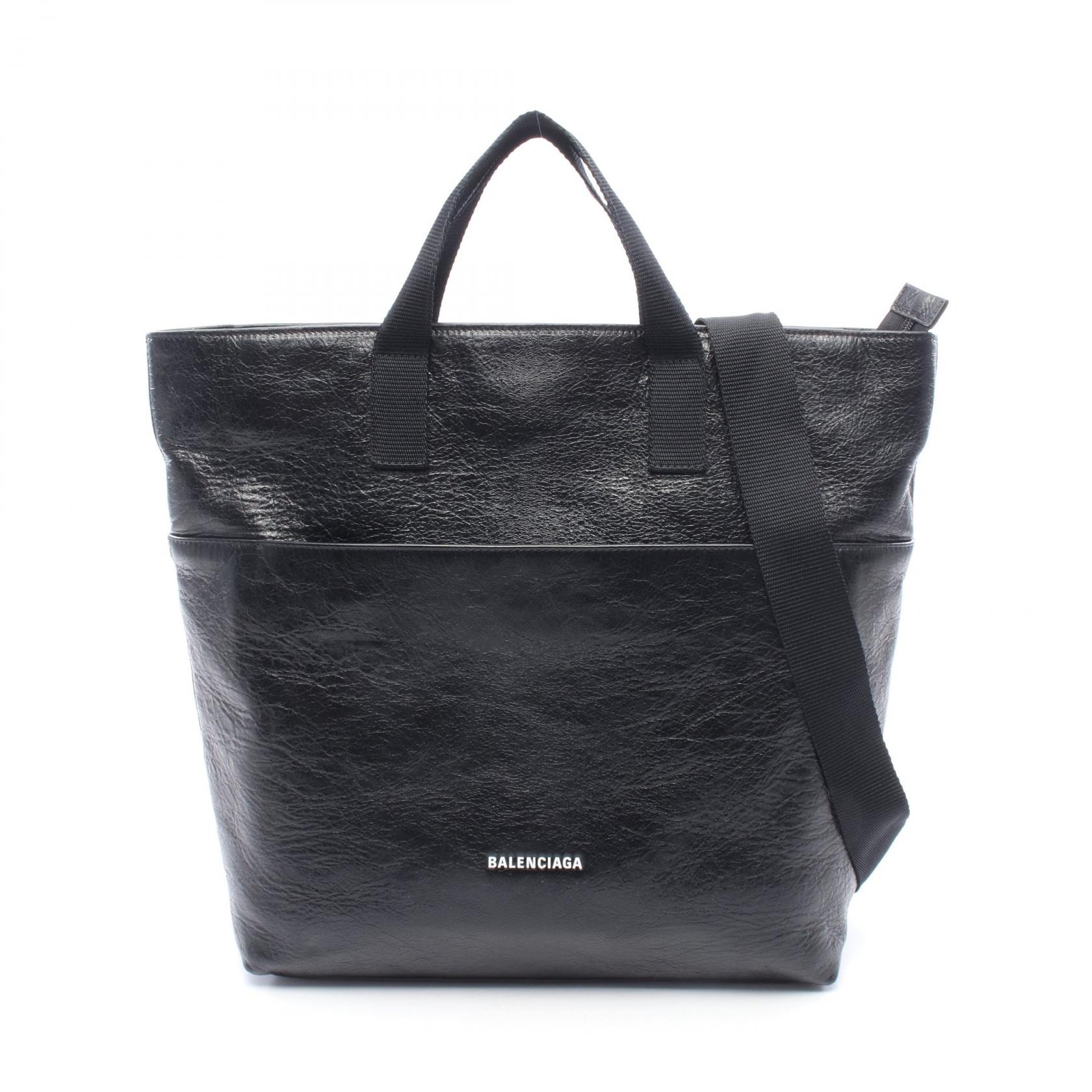 バレンシアガ BALENCIAGA エクスプローラー 2way トートバッグ トートバッグ バッグ レザー レディース ブラック系 / ホワイト系 638804 【中古】