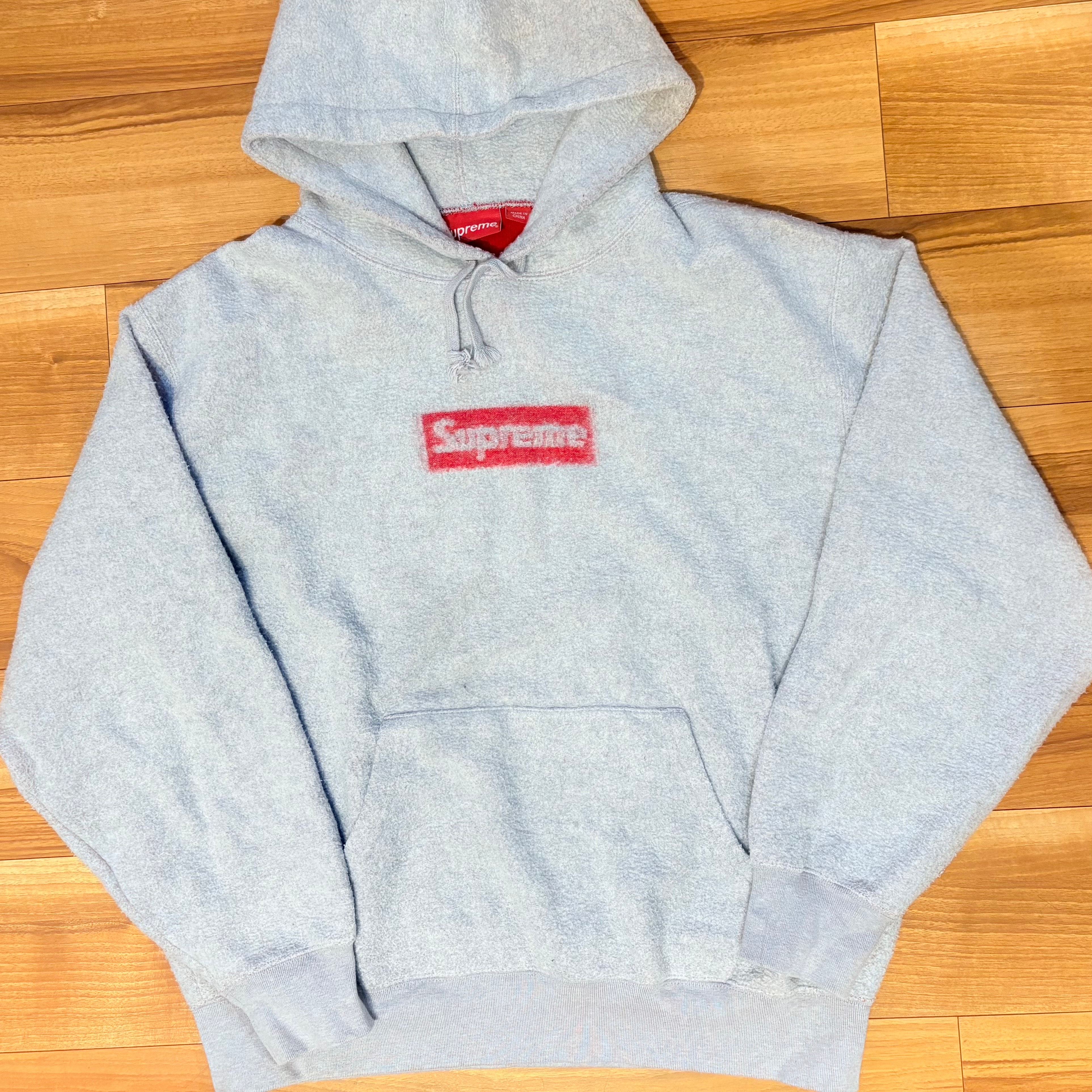 Supreme Inside Out Box Logo Hooded Sweatshirt "Heather Grey"