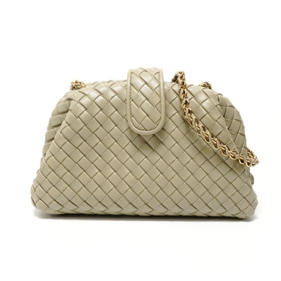 ボッテガヴェネタ BOTTEGAVENETA イントレチャート スモール ローレン1980 ショルダーバッグ【中古】