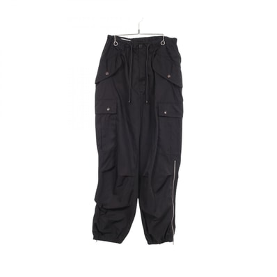 ドリスヴァンノッテン DRIES VAN NOTEN サイドジップ パンツ 衣料品 ボトムス ポリエステル メンズ ブラック系 【中古】