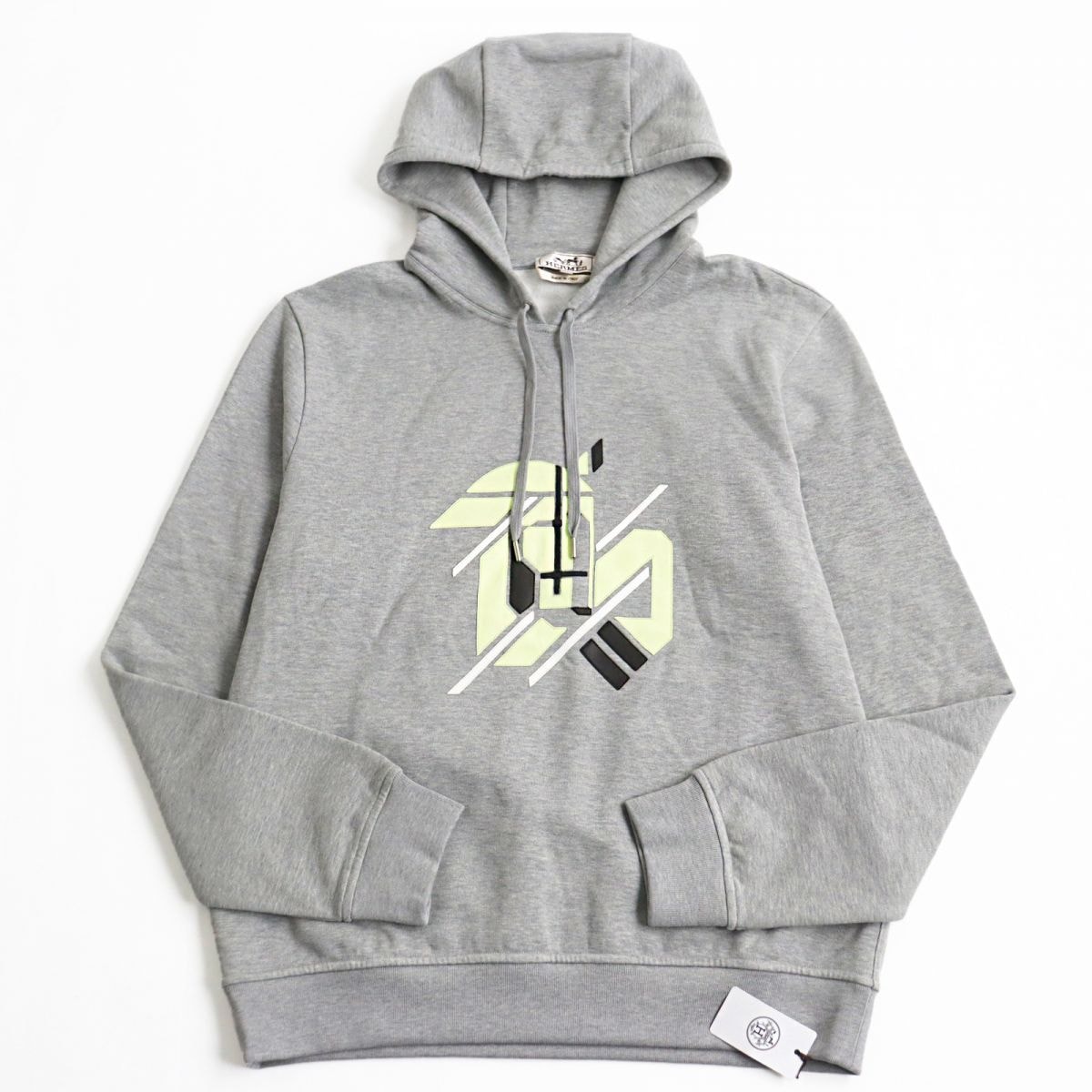 未使用品 エルメス パーカー グレー系 メンズ M