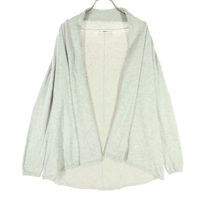 ZARA KNIT ザラニット 長袖 ニットカーディガン M ライトグレー