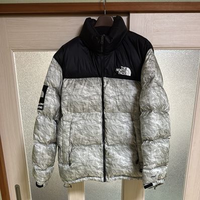 Supreme x The North Face Nuptse Jacket "White Paper Print"