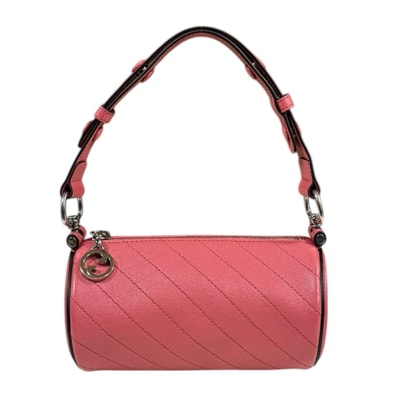 グッチ ブロンディ ショルダーバッグ レザー 760170 ピンク レディース GUCCI 中古
