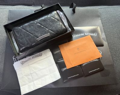 インボイス原本!クロムハーツ キルティングウォレット 財布