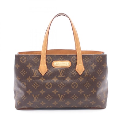 ルイ・ヴィトン LOUIS VUITTON ウィルシャーPM ハンドバッグ バッグ PVCコーティングキャンバス レザー モノグラム レディース ブラウン系 M45643 【中古】