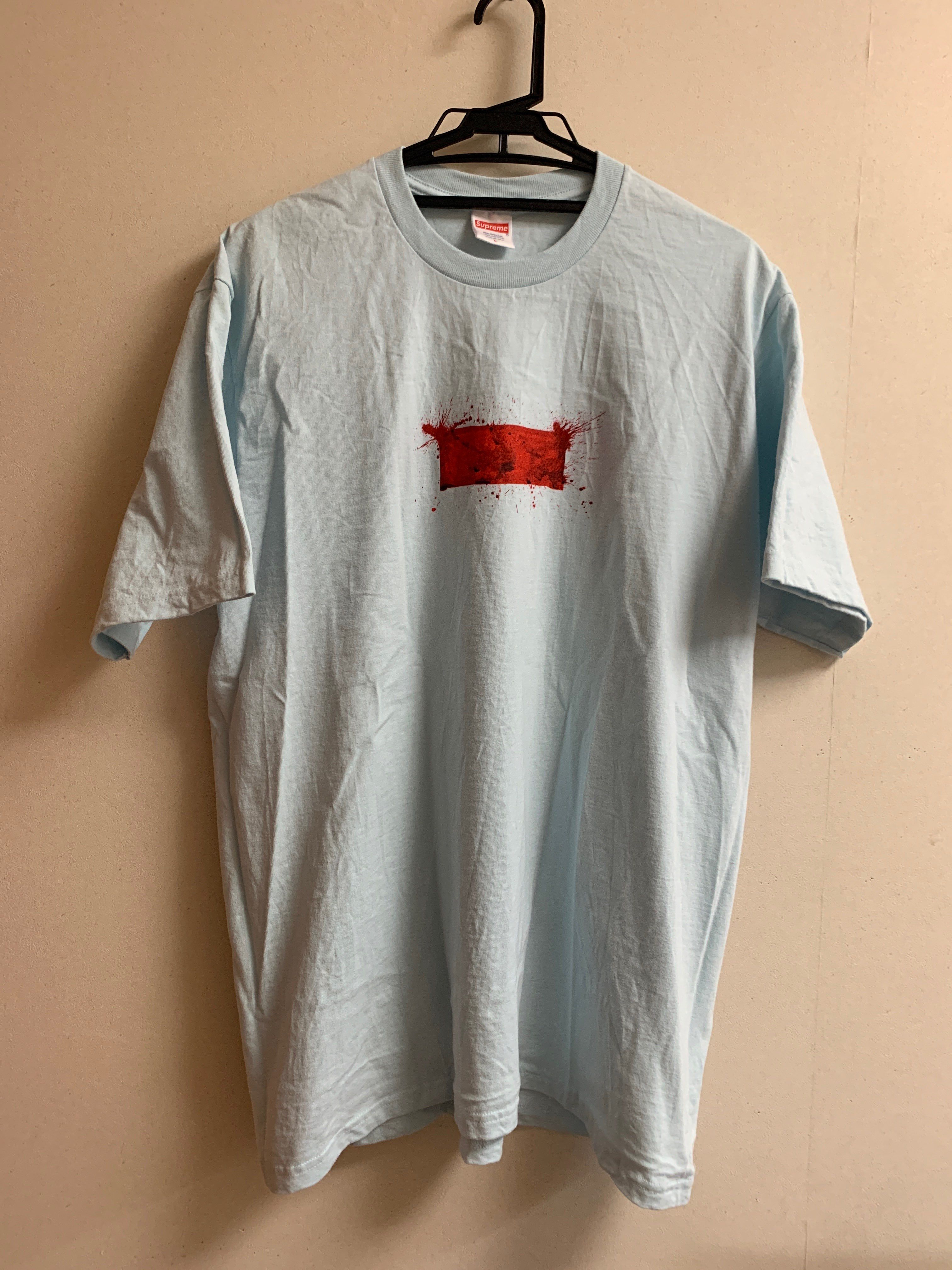 Supreme Ralph Steadman Box Logo Tee "Pale Blue"