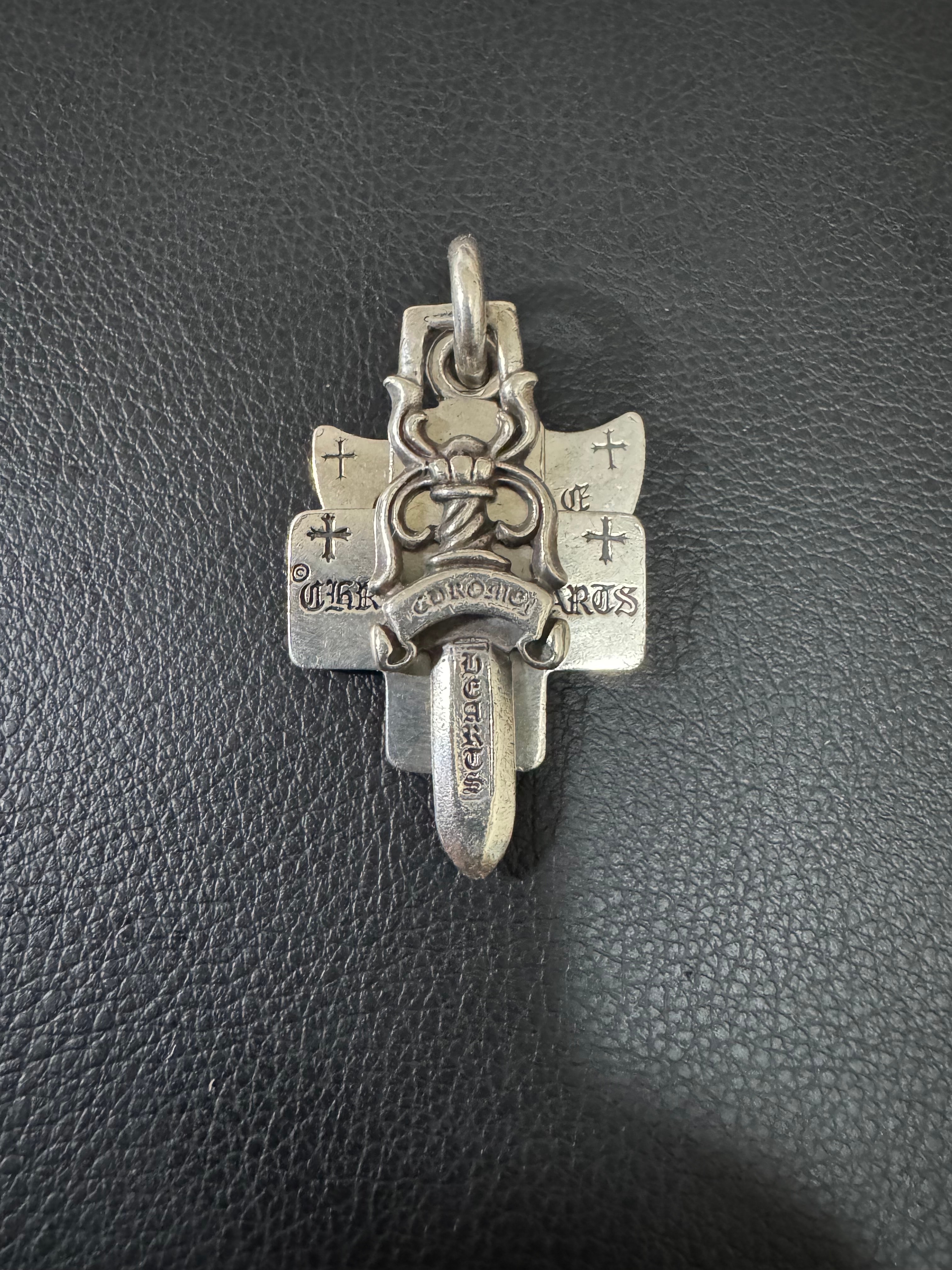 Chrome Hearts 3 Trinkets Pendant "Silver"