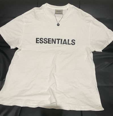 FEAR OF GOD ESSENTIALS 3D Silicon Applique Boxy T-Shirt "White"