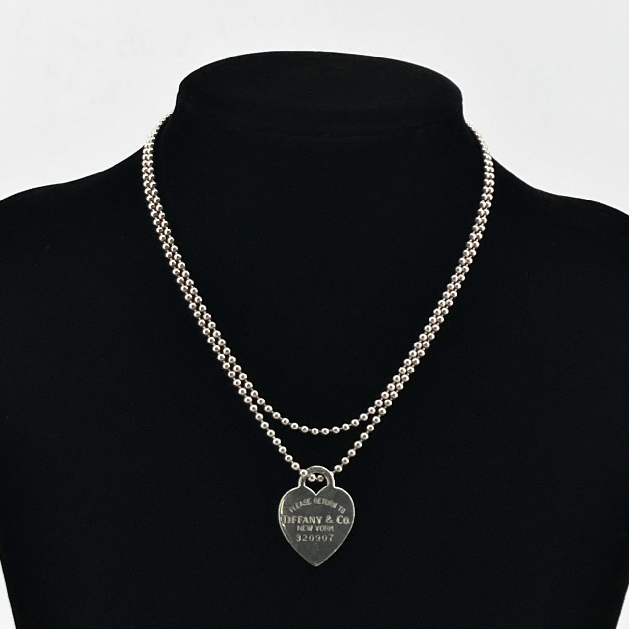 TIFFANY&Co.(ティファニー) リターン トゥ ハートタグ ロングボールチェーン Ag925 ネックレス 33.65g シルバー