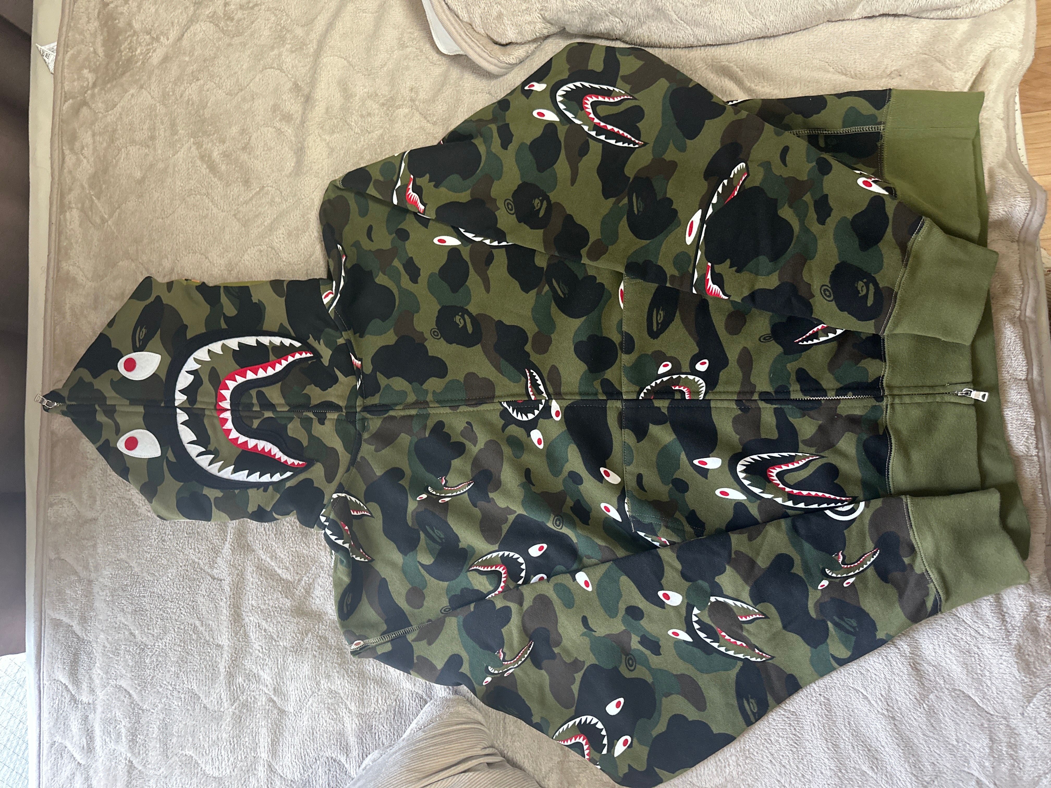 SHARK 1ST CAMO SHARK FULL ZIP HOODIE