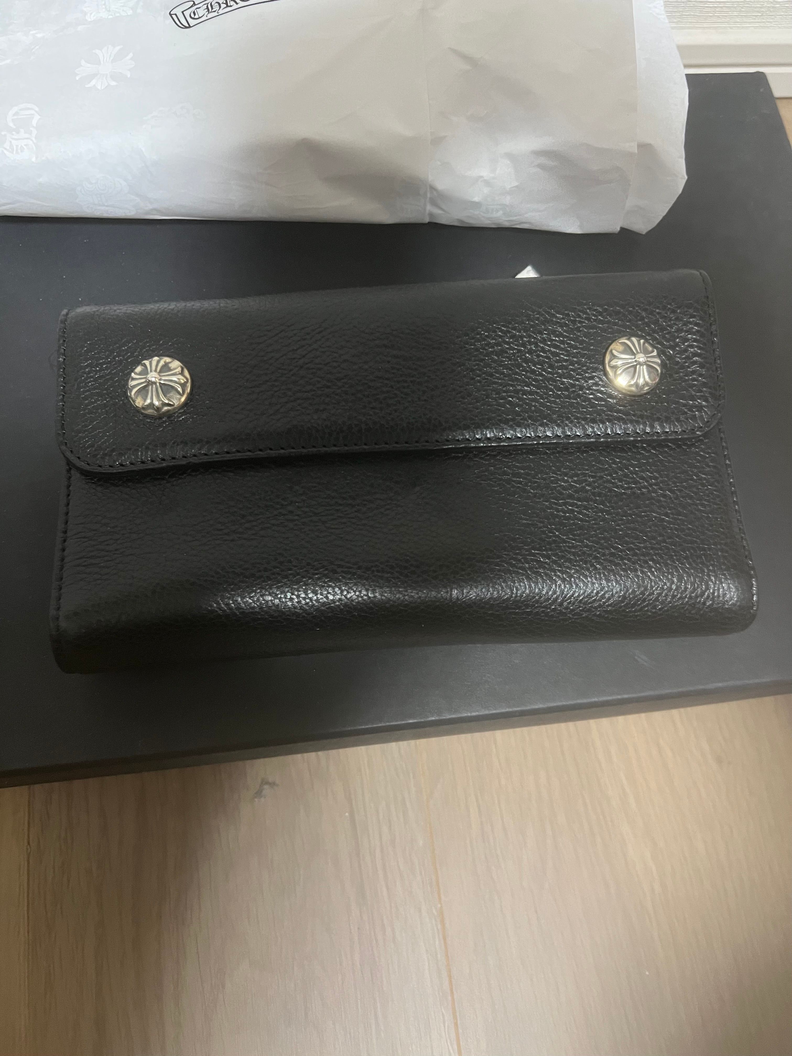Chrome Hearts Wave Wallet Leather "Black"
