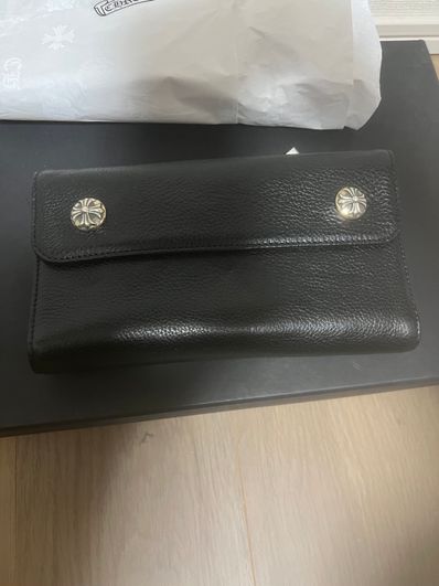 Chrome Hearts Wave Wallet Leather "Black"