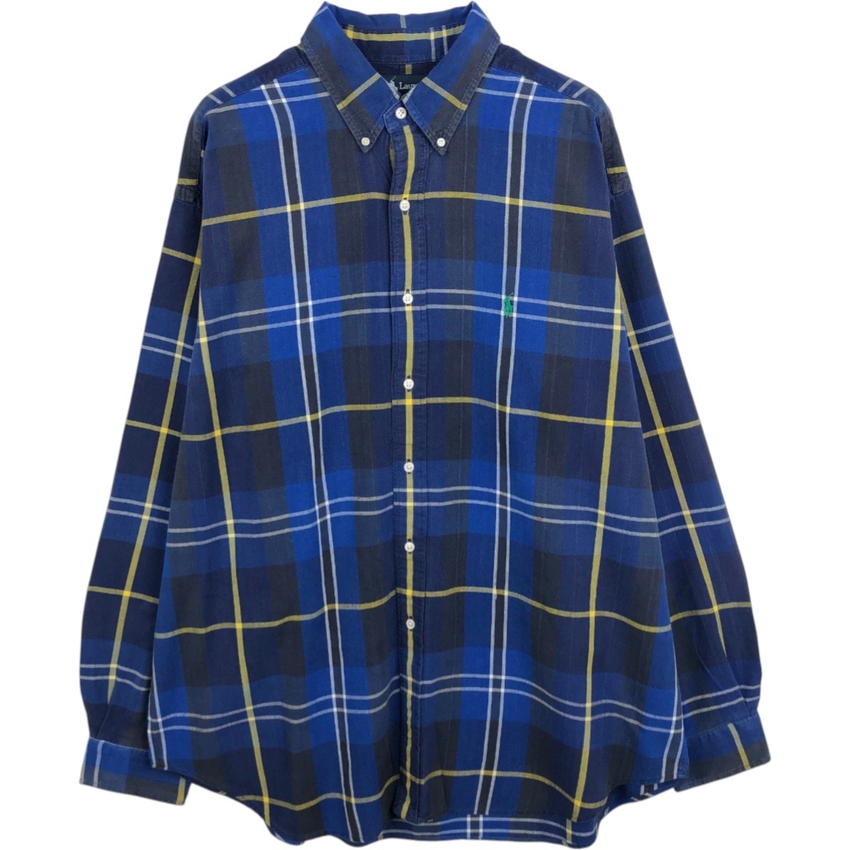 古着 ラルフローレン Ralph Lauren BLAIRE 長袖 ボタンダウンチェックシャツ メンズXL相当/eaa678047
