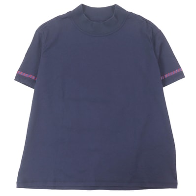 美品 エルメス 半袖Tシャツ ネイビー メンズ 34 3E4621DL