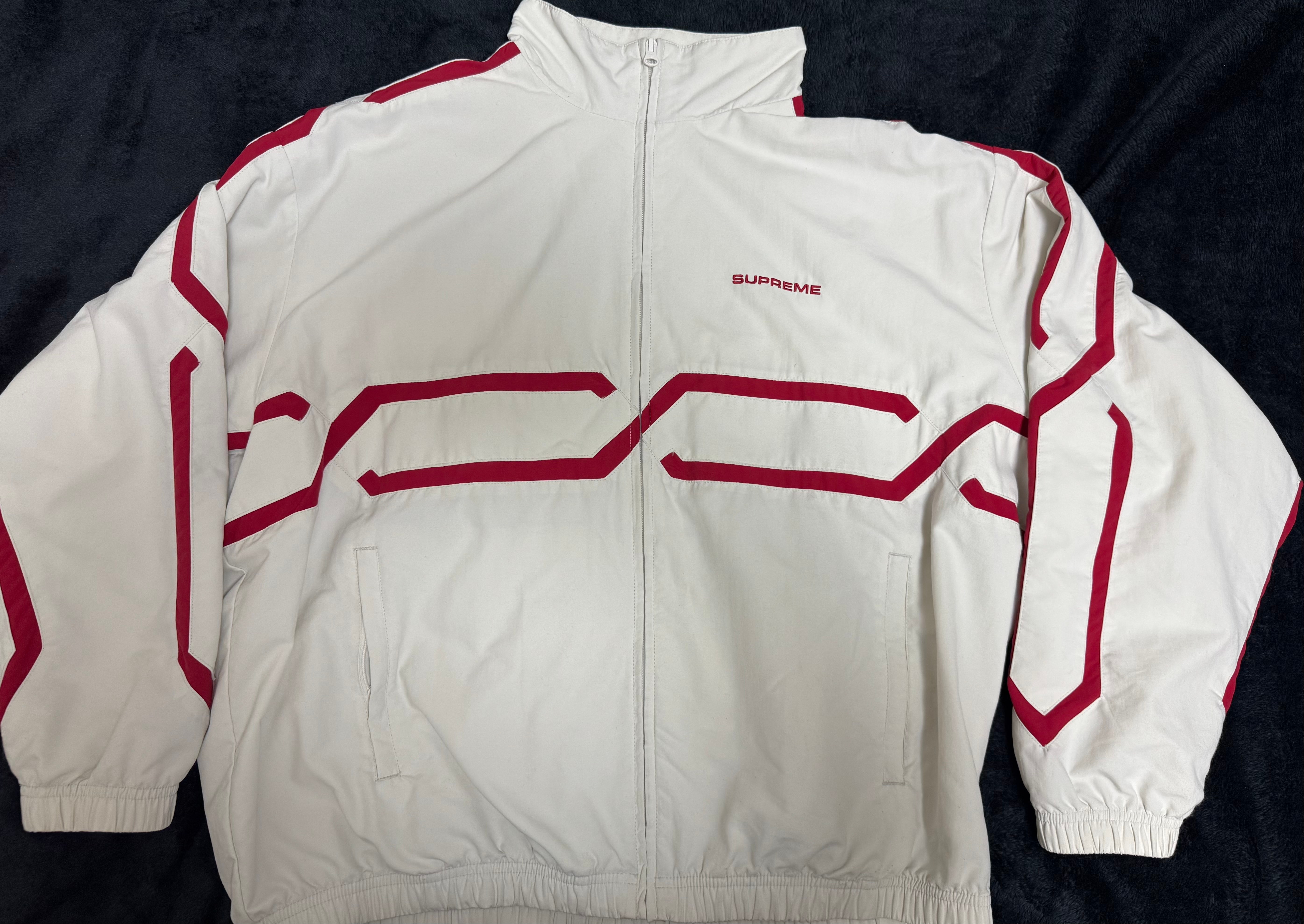 Supreme Inset Link Track Jacket "Light Grey"