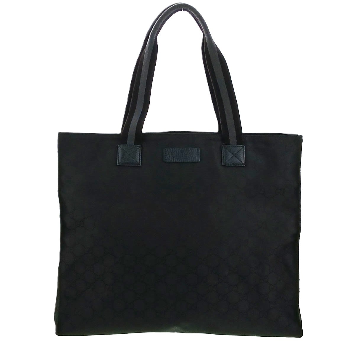 GUCCI グッチ GGナイロン トートバッグ 449178 ナイロン ブラック  レディース【中古】