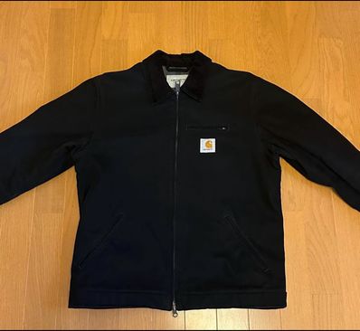 Carhartt WIP Detroit Jacket "Black/Black(Stone Canvas)"