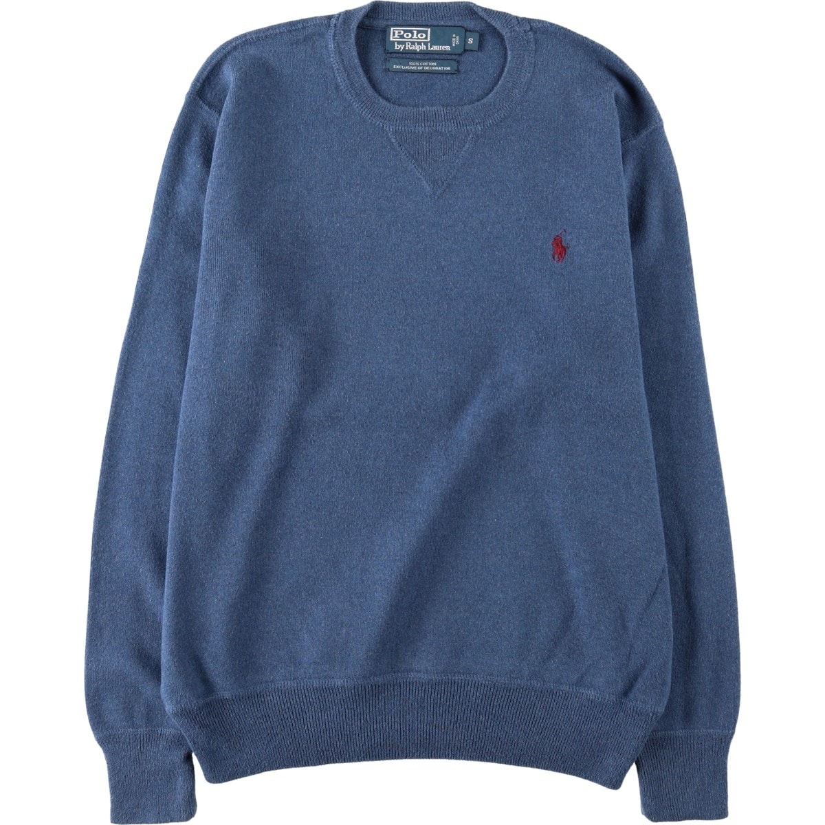 古着 ラルフローレン Ralph Lauren POLO by RALPH LAUREN EXCLUSIVE OF DECORATION コットンニットセーター メンズS相当/eaa682373